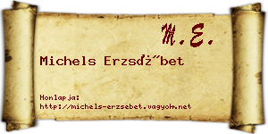 Michels Erzsébet névjegykártya