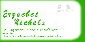 erzsebet michels business card